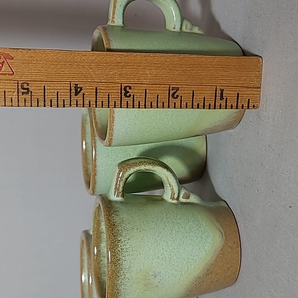 Frankoma Pottery Plainsman Prairie Green 5CC Handled Cups - Picture 10 of 12